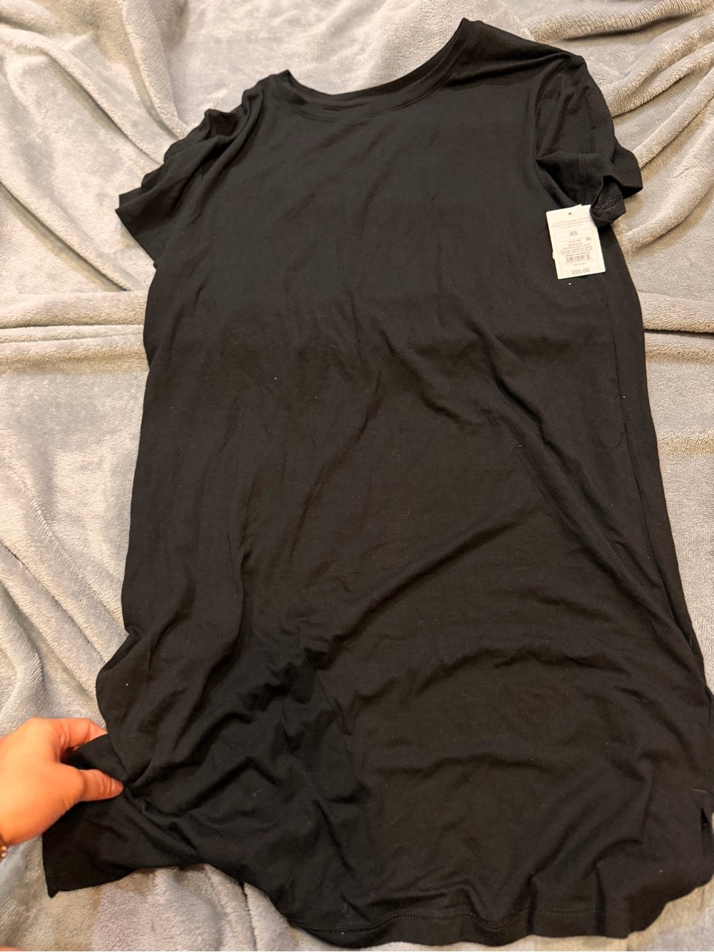 Auden cloud knit sleepwear black dress sz xs nwt
